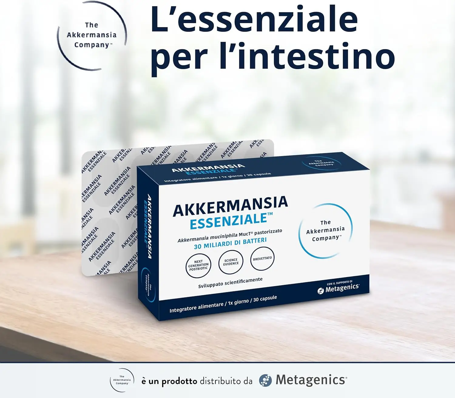 Metagenics Akkermansia Essential 30 Capsules